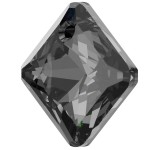 SWAROVSKI 6431 Princess Cut Pendant 16mm Crystal (001) Silver Night (SINI) (x1)