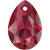 SWAROVSKI 6433 Pear Cut Pendant 16mm Scarlet (276) (x1)