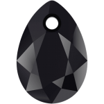 SWAROVSKI 6433 Pear Cut Pendant 16mm Jet (280) (x1)