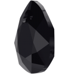 SWAROVSKI 6433 Pear Cut Pendant 16mm Jet (280) (x1)