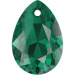 SWAROVSKI 6433 Pear Cut Pendant 11.5 mm Emerald (205) (x1)