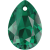 SWAROVSKI 6433 Pear Cut Pendant 16mm Emerald (205) (x1)