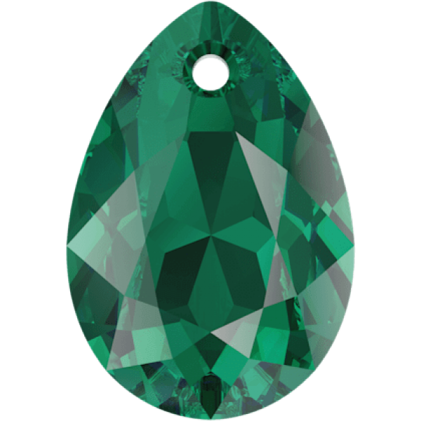 SWAROVSKI 6433 Pear Cut Pendant 11.5 mm Emerald (205) (x1)