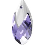 SWAROVSKI 6565 Metallic Cap Pendant 18mm Tanzanite Light Chrome (x1)