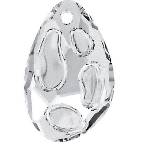 SWAROVSKI 6730 Radiolarian Pendant PF 18mm Crystal (x1)