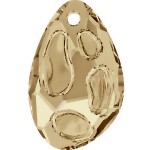 SWAROVSKI 6730 Radiolarian Pendant PF 18mm Crystal Golden Shadow (x1)