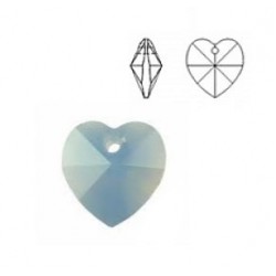 SWAROVSKI 6202 Heart Pendant 14.4x14mm Air Blue Opal (x1)