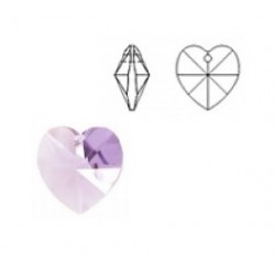SWAROVSKI 6202 Heart Pendant 18x17.5mm Violet (x1)