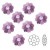 SWAROVSKI 3700 8mm Margarita Flower Amethyst (x1) 