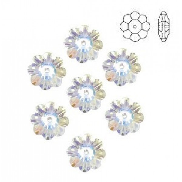 SWAROVSKI 3700 8mm Margarita Flower Crystal AB (x1) 