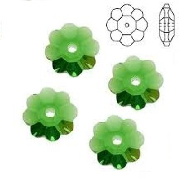 SWAROVSKI 3700 8mm Margarita Flower Fern Green (x1) 