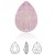 SWAROVSKI 4320 Pear Fancy Stone 14x10mm Rose Water Opal F (x1) 