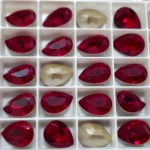 SWAROVSKI 4320 Pear Fancy Stone 14x10mm Siam F (x1) 