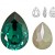 SWAROVSKI 4320 Pear Fancy Stone 18x13mm Emerald F (x1) 