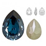 SWAROVSKI 4320 Pear Fancy Stone 18x13mm Montana Blue F (x1) 