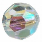 SWAROVSKI® 5000 Faceted Round Beads 6mm Crystal (001) Aurore Boreale (AB) (x1)