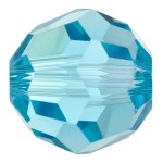 SWAROVSKI 5000 Faceted Round Beads 4mm Light Turquoise (x1)