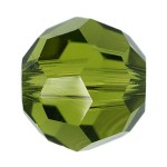 SWAROVSKI 5000 Faceted Round Beads 6mm Olivine (x1)