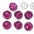 SWAROVSKI 5000 Faceted Round Beads 6mm Fuchsia (x1)