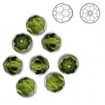 SWAROVSKI 5000 Faceted Round Beads 6mm Olivine (x1)