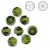 SWAROVSKI 5000 Faceted Round Beads 6mm Olivine (x1)