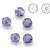 SWAROVSKI 5000 Faceted Round Beads 6mm Tanzanite (x1)