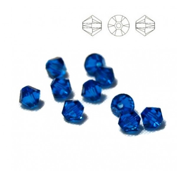 SWAROVSKI 5328 Bicone 4mm Capri Blue (x10)