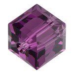 SWAROVSKI 5601 Cube 4mm Amethyst (x1)