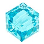 SWAROVSKI 5601 Cube 4mm Light Turquoise (x1)