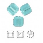 SWAROVSKI 5601 Cube 4mm Light Turquoise (x1)