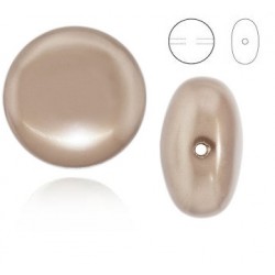 5860 10mm Crystal Bronze Coin Pearl (001 295) (x1)