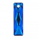 SWAROVSKI 6465 Queen Baguette Pendant 25x7mm Crystal Bermuda Blue (x1)