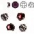 Amethyst F ss12 SWAROVSKI 53100 Rose Montees Silver Brushed (x10)