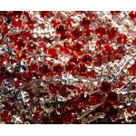 Light Siam F ss12 SWAROVSKI 53100 Rose Montees Silver Brushed (x10)