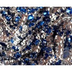 Sapphire F ss12 SWAROVSKI 53100 Rose Montees Silver Brushed (x10)