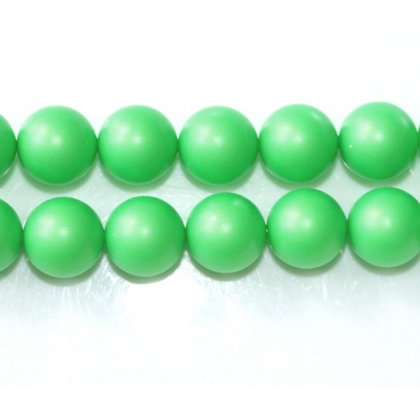Crystal Neon Green Pearl 10mm  (001 771) (x1)