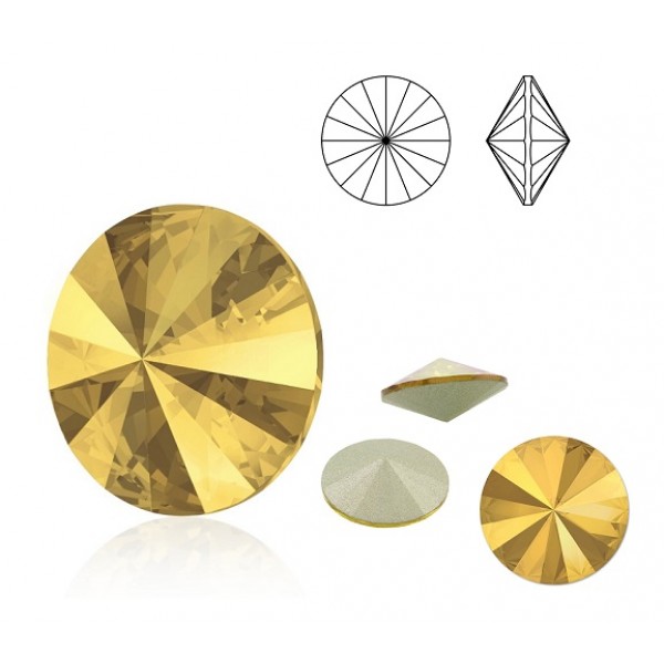 SWAROVSKI Rivoli 14mm Crystal Metallic Sunshine F (x1)