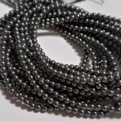 Crystal (001) Dark Grey (617) Pearl 2mm (x50)