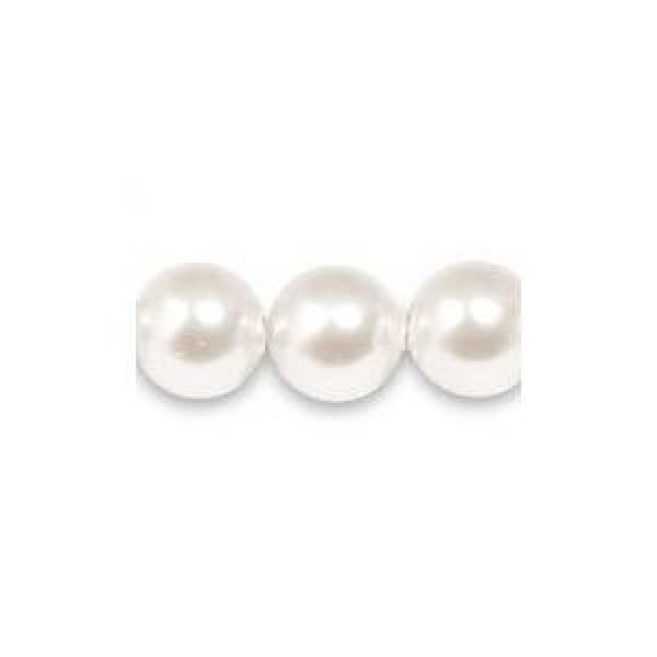 5811 Crystal White Pearl 10mm (001 650) (x1)