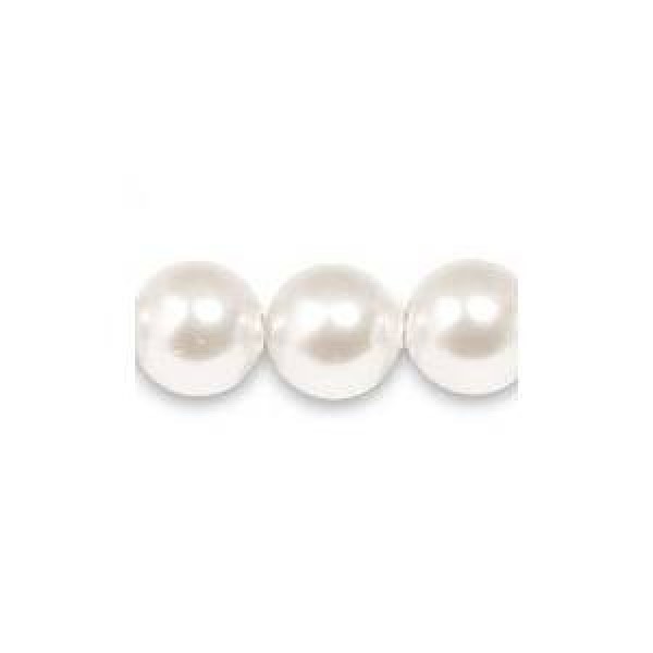 Crystal White Pearl 8mm (001 650) (x10)