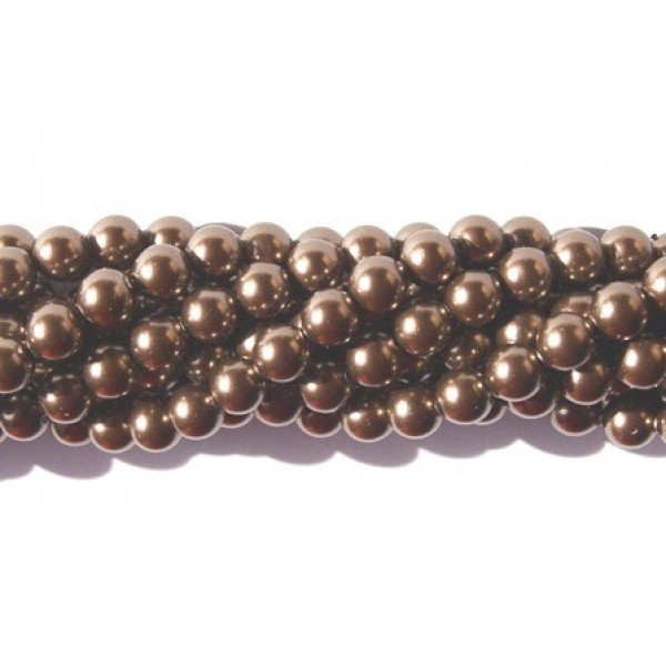 Crystal Brown Pearl 6mm (001 815) (x10)