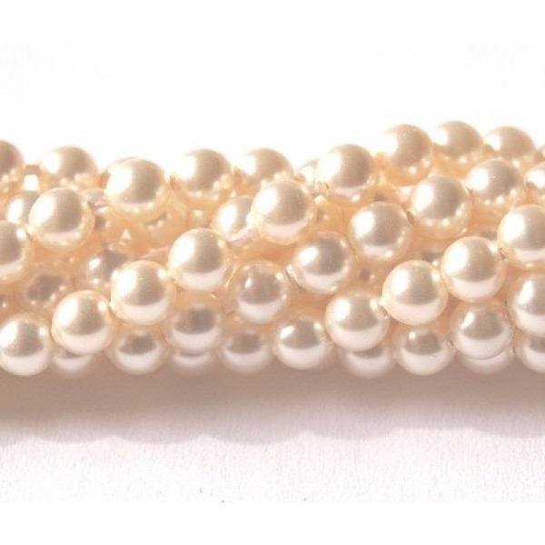 Crystal Creamrose Light Pearl 4mm (001 618) (x10)