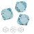 SWAROVSKI 5328 Bicone 4mm Aquamarine (x10)