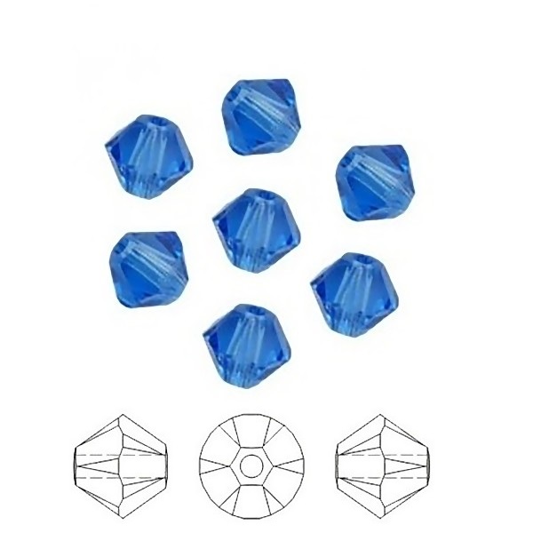 SWAROVSKI 5328 Bicone 10mm Sapphire (x1)