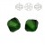 SWAROVSKI 5328 Bicone 4mm Dark Moss Green (x10)