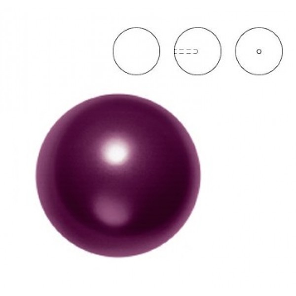 Half Drilled Crystal Blackberry Pearl 8mm (001 784) (x1)