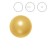 Half Drilled Crystal Gold Pearl 8mm (001 296) (x1)