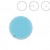 Half Drilled Crystal Turquoise Pearl 8mm (001 709) (x1)