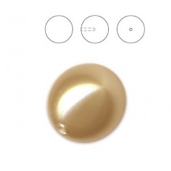 Half Drilled Crystal Vintage Gold Pearl 8mm (001 651) (x1)