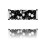 SWAROVSKI 5950 Fine Rocks Tube 15mm 001M001 Steel (x1)